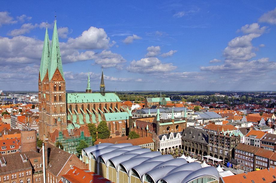 Blick auf die Lübecker Altstadt